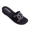 Sandal Shanel PAPA PU Women Black